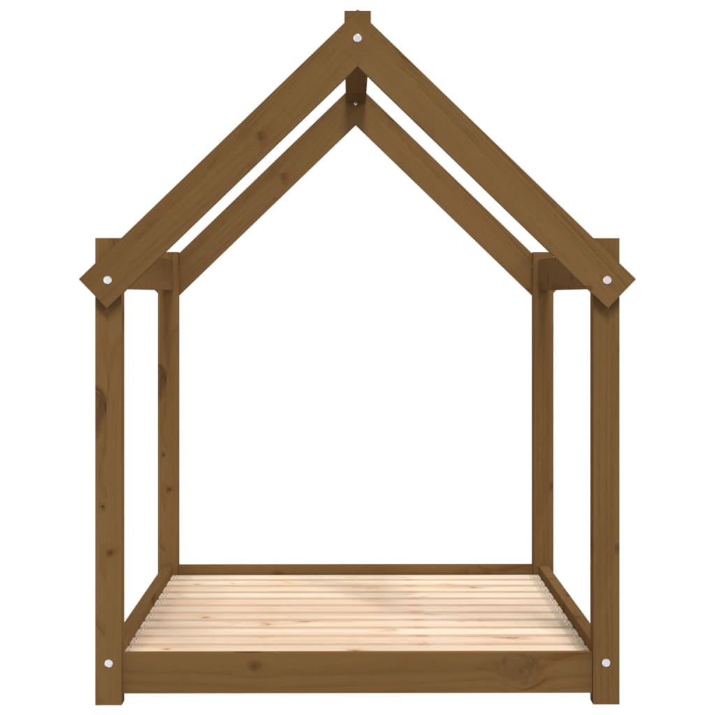 Dog Bed | Honey Brown | Solid Pine Wood | Medium | Durable | Dog Bed