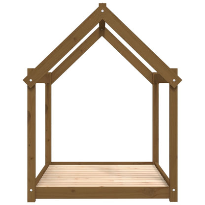 Dog Bed | Honey Brown | Solid Pine Wood | Medium | Durable | Dog Bed