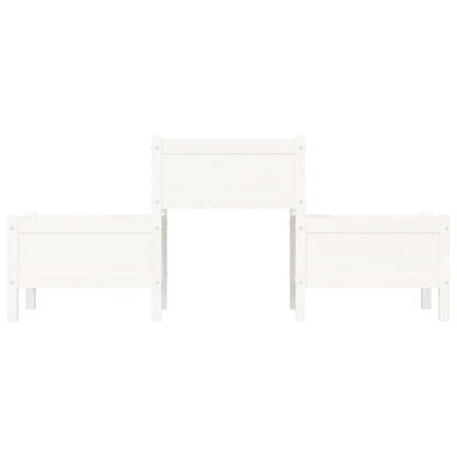 Planter White 178.5x44x75 cm Solid Wood Pine
