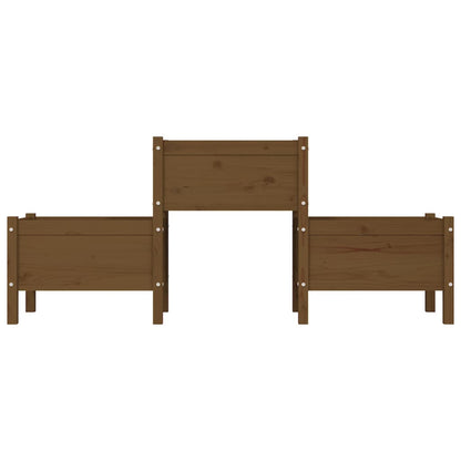 Planter Honey Brown 178.5x44x75 cm Solid Wood Pine