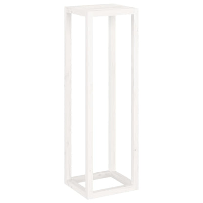 3 Piece Plant Stand Set White Solid Wood Pine