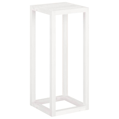 3 Piece Plant Stand Set White Solid Wood Pine