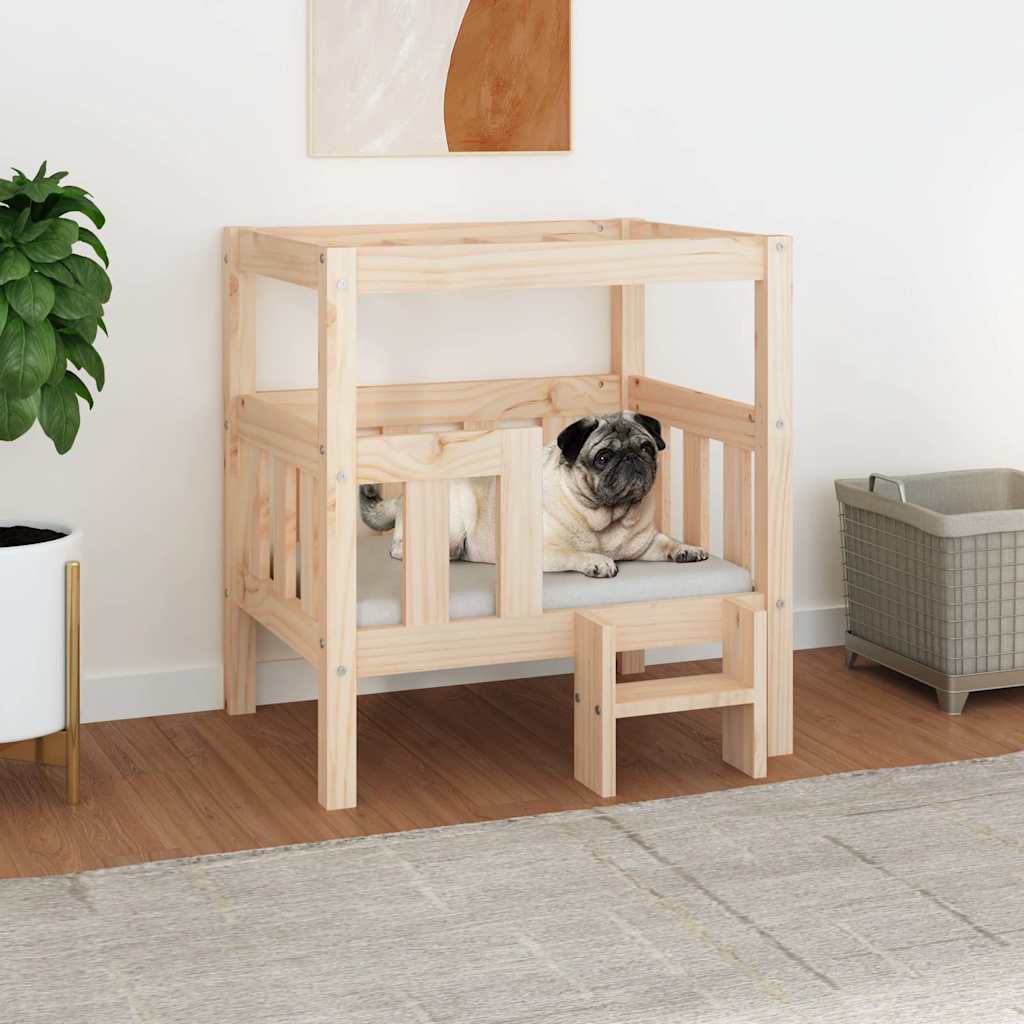 Dog Bed 65,5x50,5x70 cm Solid Wood Pine
