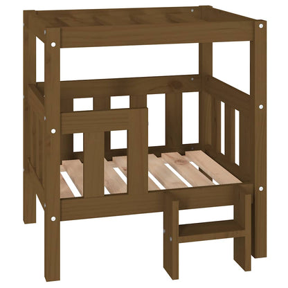 Dog Bed | Honey brown | Solid pine wood | Small | Durable | Dog Bed