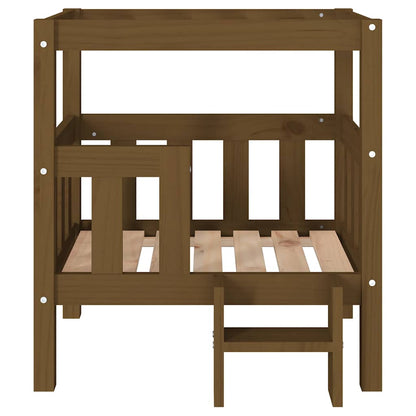 Dog Bed | Honey brown | Solid pine wood | Small | Durable | Dog Bed