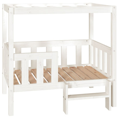 Dog Bed | White | Solid pinewood | Medium | Dog Bed | Rectangular