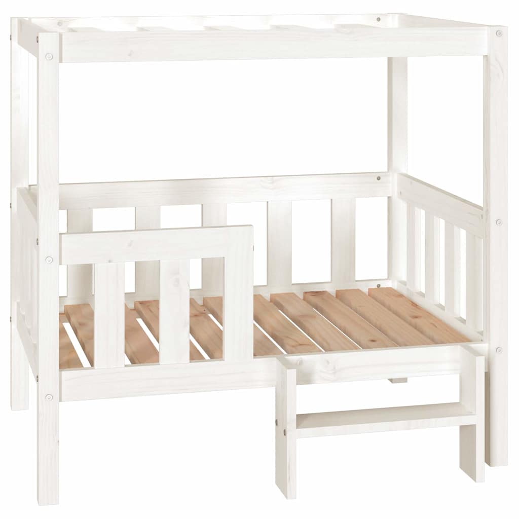Dog Bed White 95,5x73,5x90 cm Solid Wood Pine