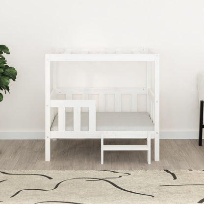 Dog Bed | White | Solid pinewood | Medium | Dog Bed | Rectangular