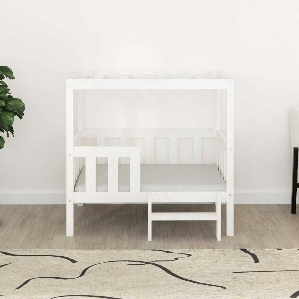 Dog Bed White 95,5x73,5x90 cm Solid Wood Pine