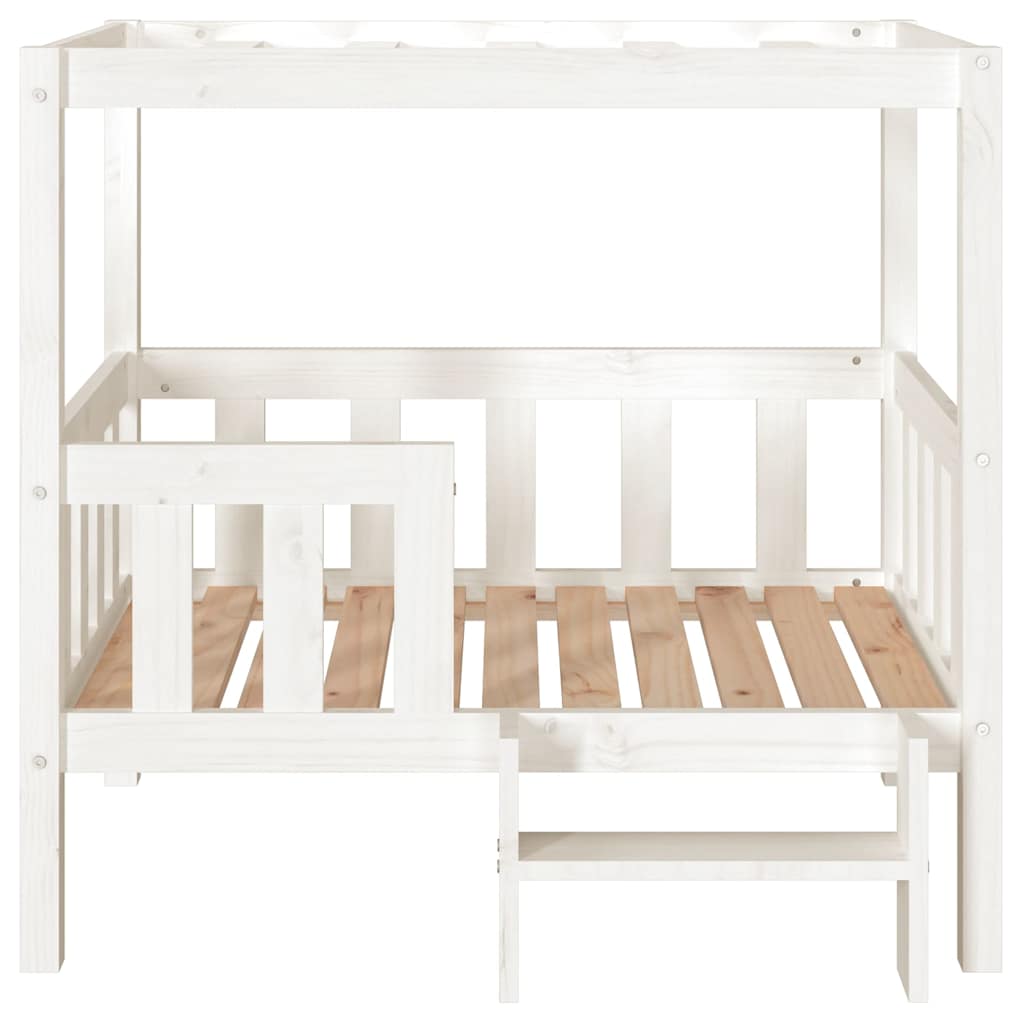 Dog Bed White 95,5x73,5x90 cm Solid Wood Pine