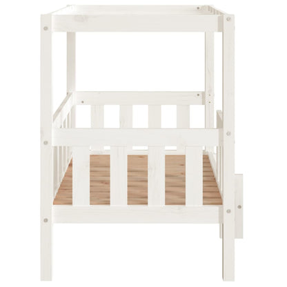 Dog Bed | White | Solid pinewood | Medium | Dog Bed | Rectangular