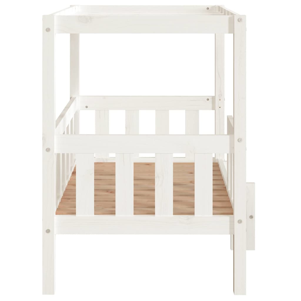 Dog Bed White 95,5x73,5x90 cm Solid Wood Pine