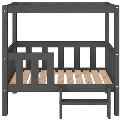 Dog Bed Grey 95,5x73,5x90 cm Solid Wood Pine