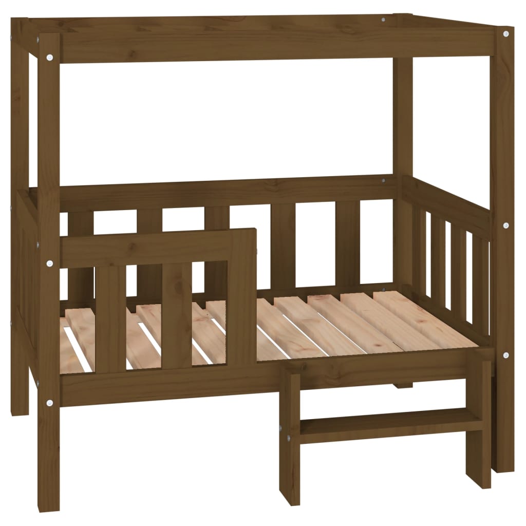 Dog Bed | Honey Brown | Solid Pine Wood | Medium | Durable | Dog Bed