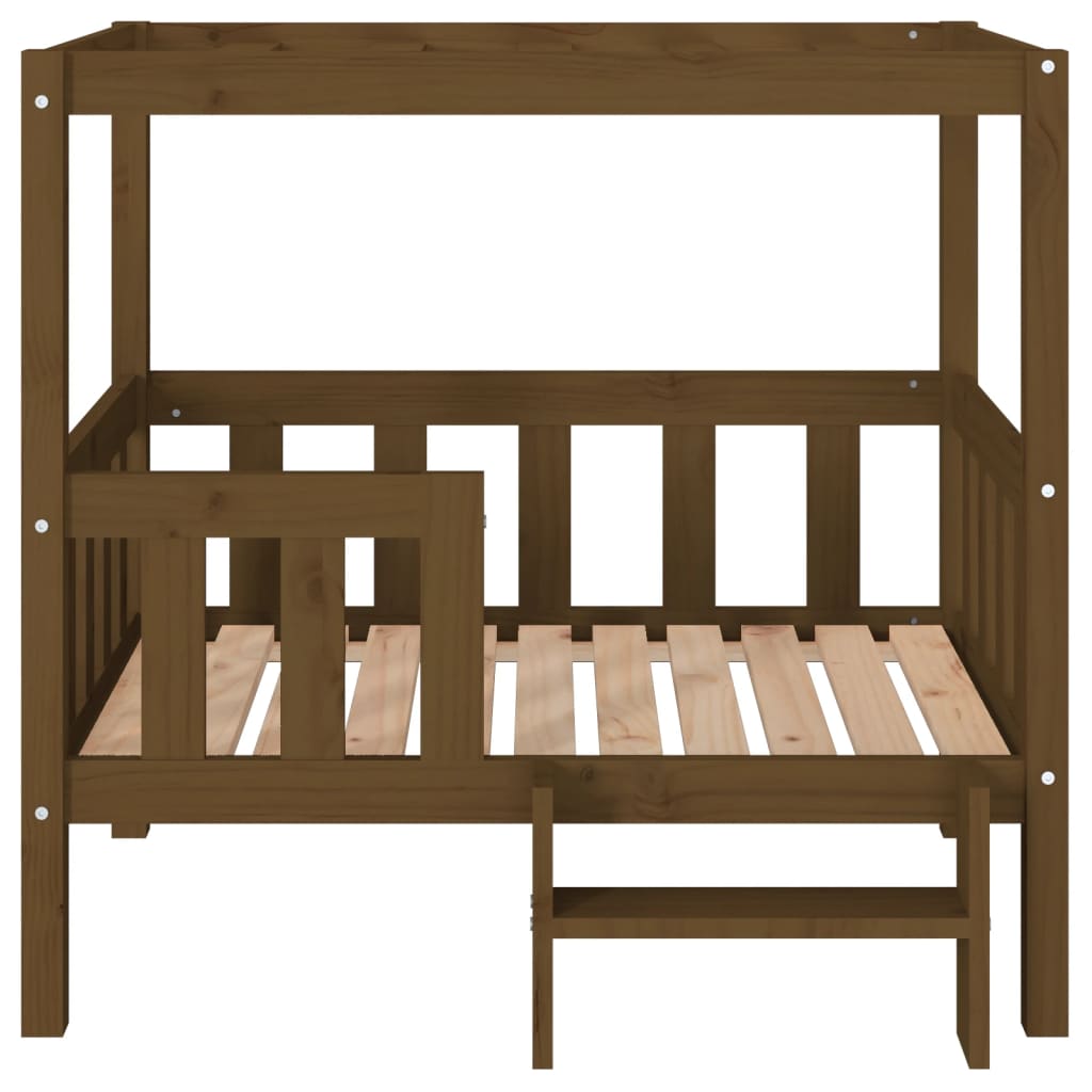 Dog Bed | Honey Brown | Solid Pine Wood | Medium | Durable | Dog Bed