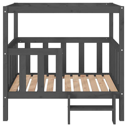 Dog Bed Grey 105,5 x 83,5 x 100 cm Solid Wood Pine