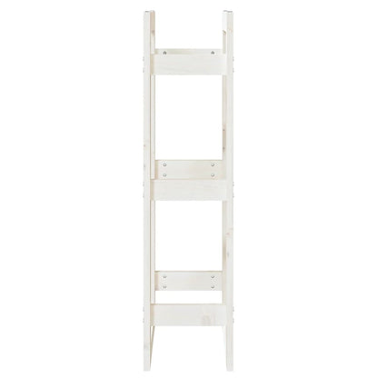 Firewood Rack White 41x25x100 cm Solid Wood Pine