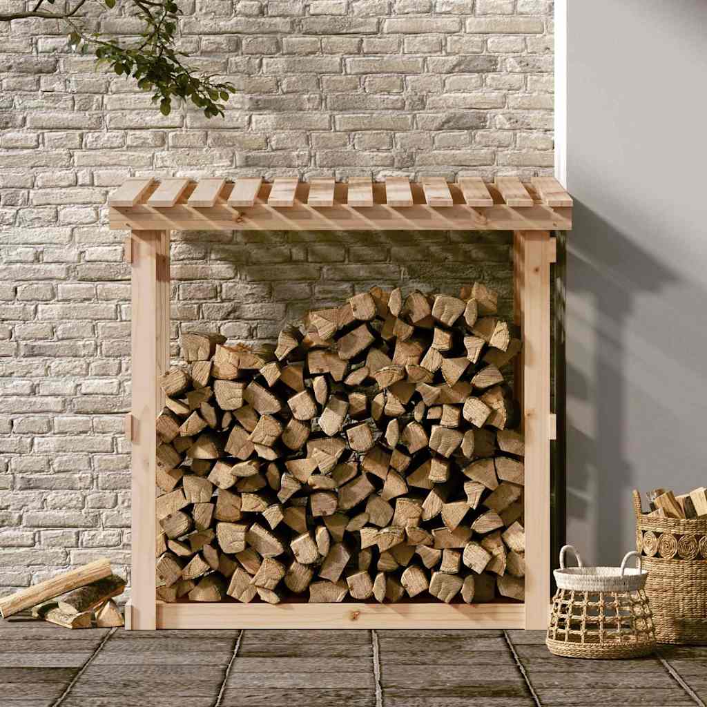 Firewood Rack 108x64,5x109 cm Solid Wood Pine