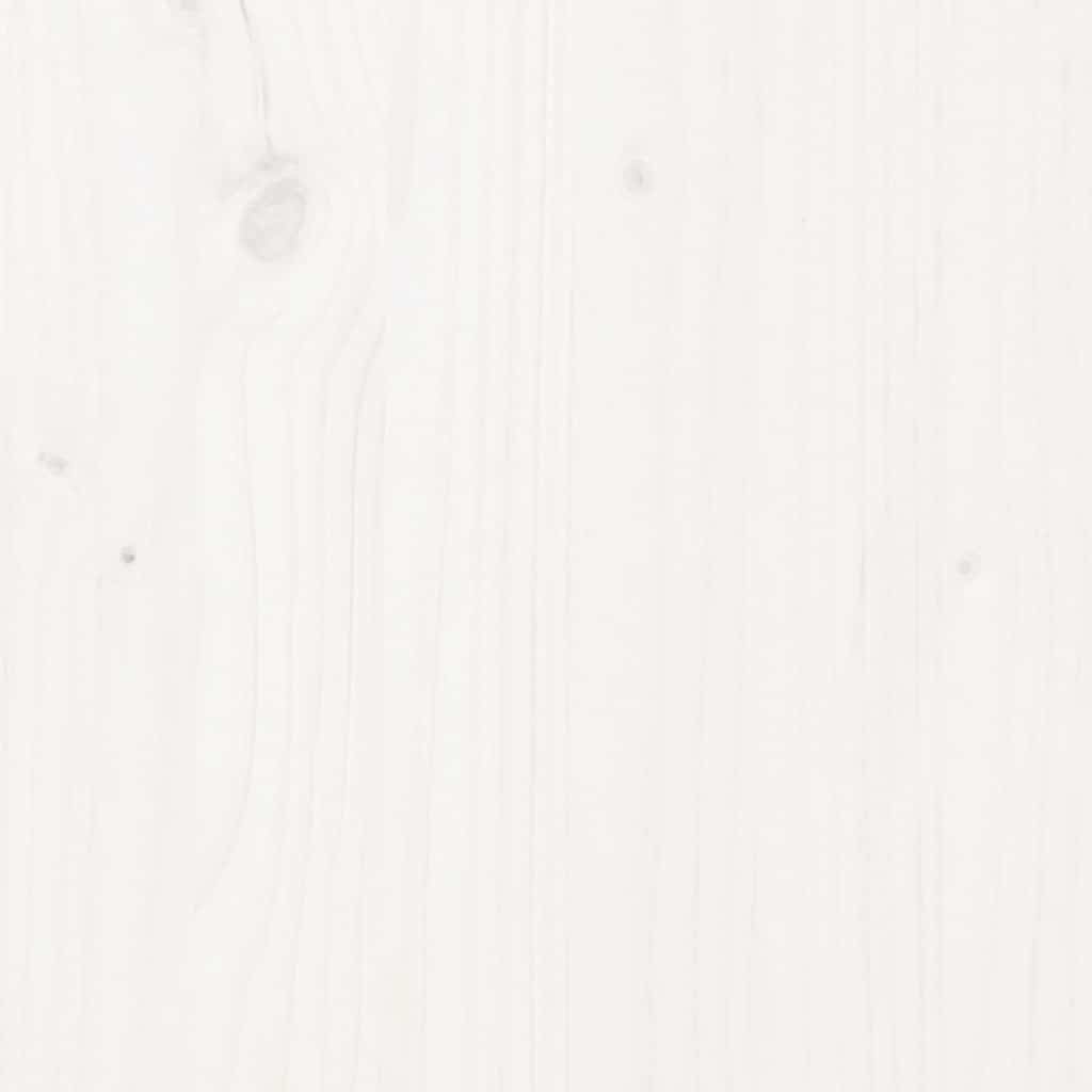 3 Piece Bar Set White Solid Wood Pine