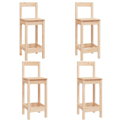 5 Piece Bar Set Solid Wood Pine