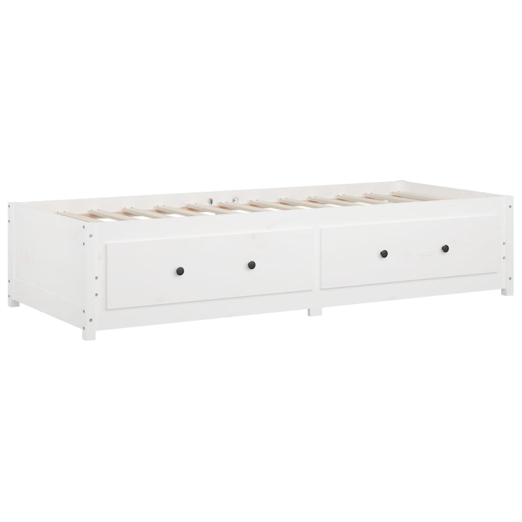 Day Bed without Mattress White 80x200 cm Solid Wood Pine