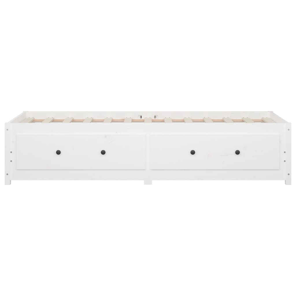 Day Bed without Mattress White 80x200 cm Solid Wood Pine