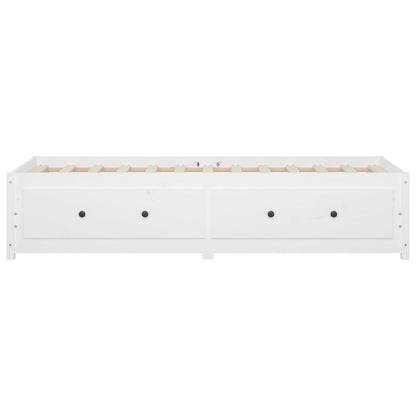 Day Bed without Mattress White 80x200 cm Solid Wood Pine