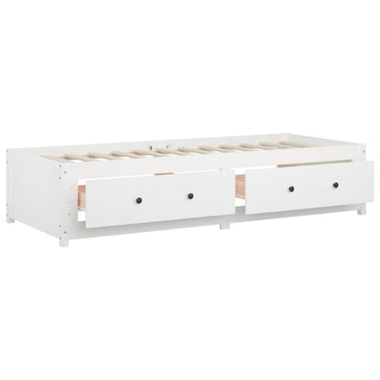 Day Bed without Mattress White 80x200 cm Solid Wood Pine