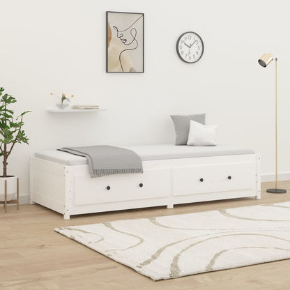 Day Bed without Mattress White 80x200 cm Solid Wood Pine