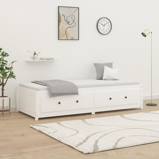Day Bed without Mattress White 80x200 cm Solid Wood Pine