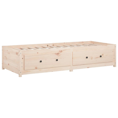 Day Bed without Mattress 75x190 cm Small Single Small Single Solid Wood Pine