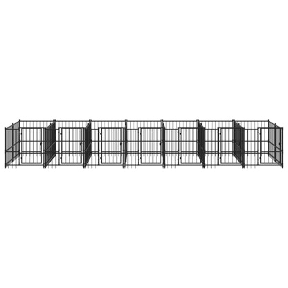 Outdoor Dog Kennel Steel 13.14 m²