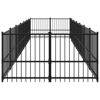 Outdoor Dog Kennel Steel 13.14 m²