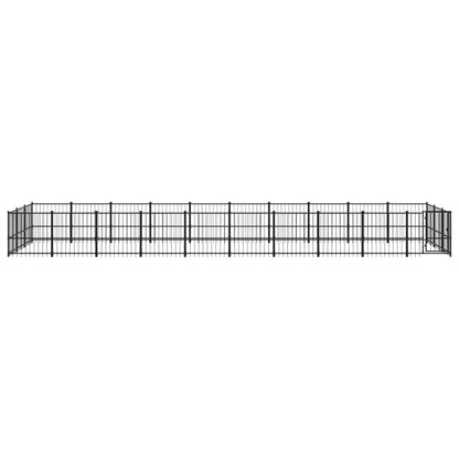 Outdoor Dog Kennel Steel 28.23 m²