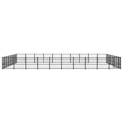 Outdoor Dog Kennel Steel 75.27 m²