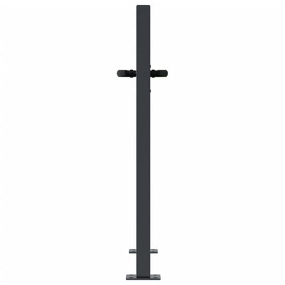 Garden Gate Anthracite 100x75 cm Steel Tree Design
