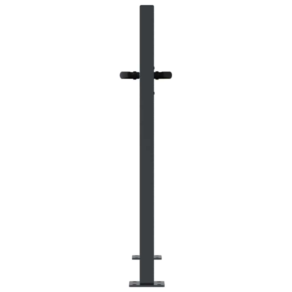 Garden Gate Anthracite 100x100 cm Steel Tree Design