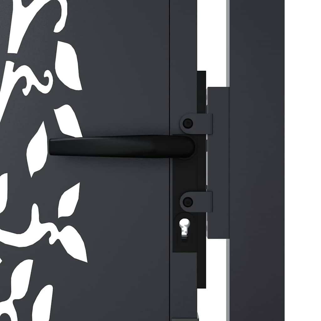 Garden Gate Anthracite 100x100 cm Steel Tree Design