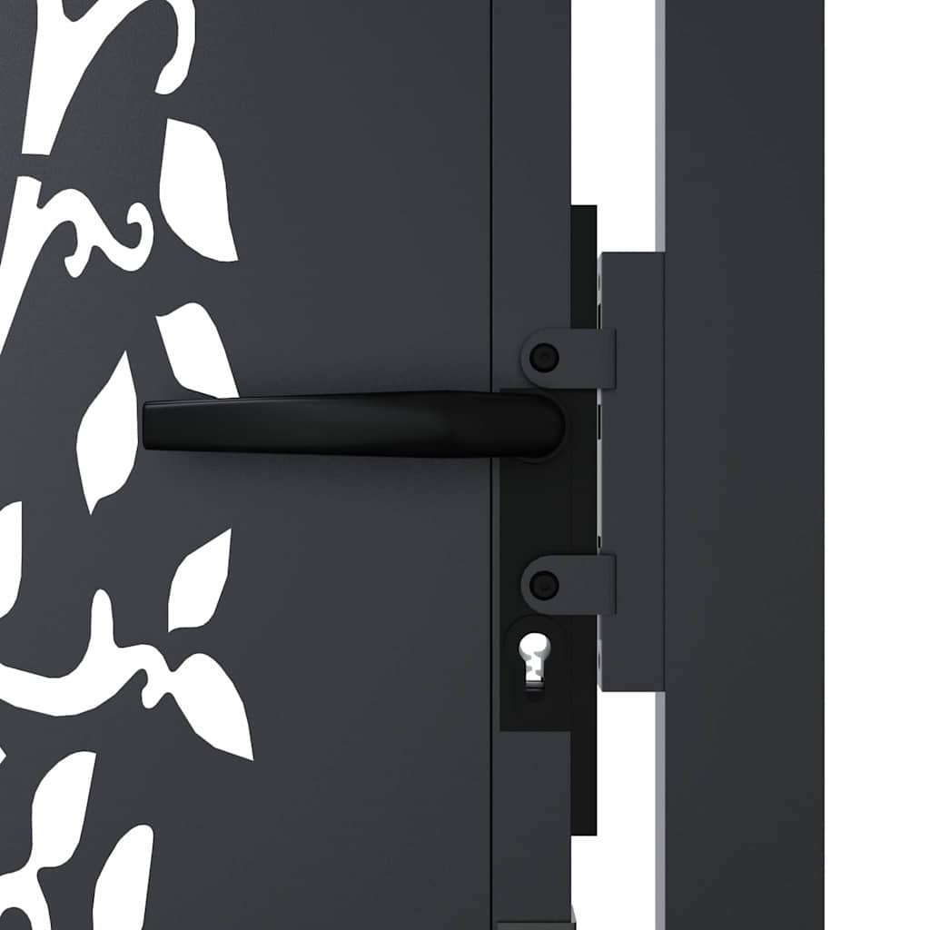 Garden Gate Anthracite 100x100 cm Steel Tree Design