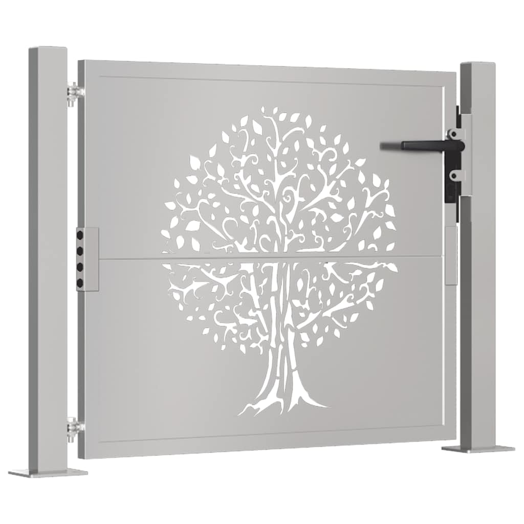 Garden Gate 100x75 cm Corten Steel Tree Design