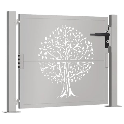Garden Gate 100x75 cm Corten Steel Tree Design