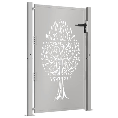 Garden Gate 100x125 cm Corten Steel Tree Design