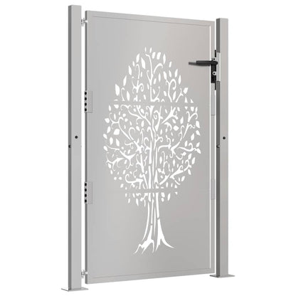 Garden Gate 100x125 cm Corten Steel Tree Design