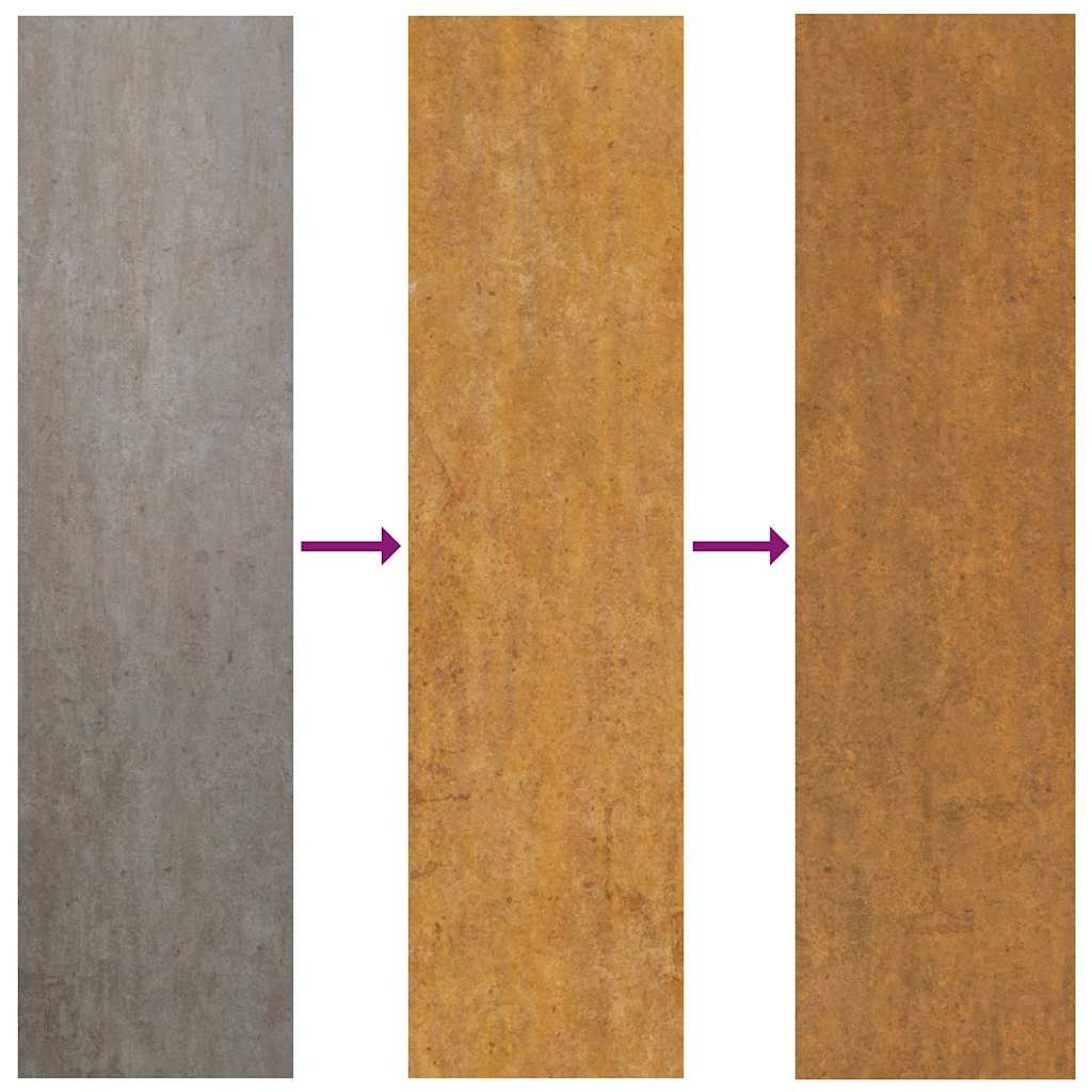 Garden Gate 100x125 cm Corten Steel Tree Design