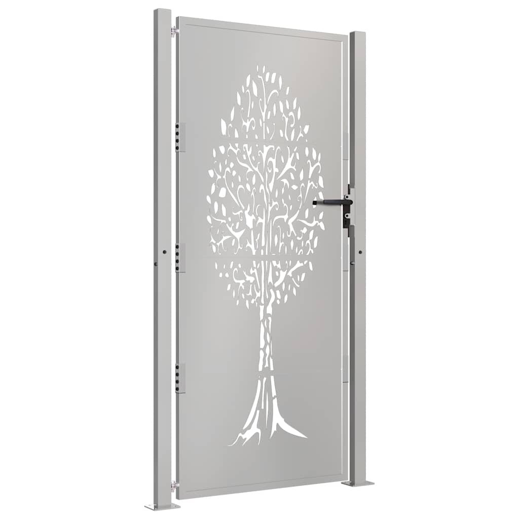 Garden Gate 100x175 cm Corten Steel Tree Design