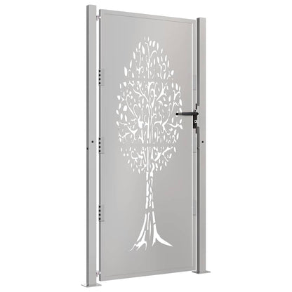Garden Gate 100x175 cm Corten Steel Tree Design