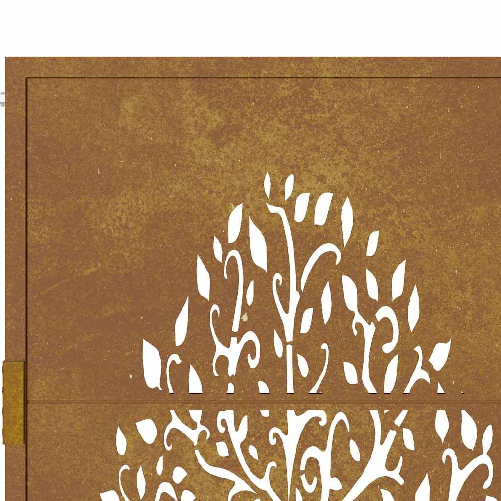Garden Gate 100x175 cm Corten Steel Tree Design