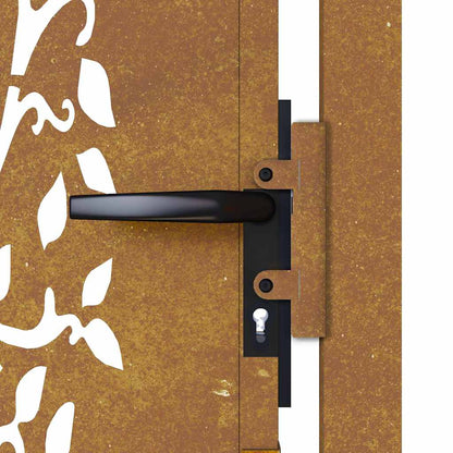 Garden Gate 100x175 cm Corten Steel Tree Design