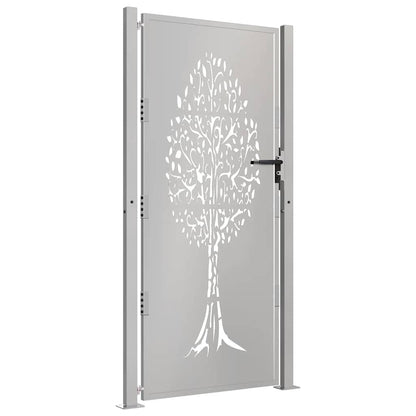 Garden Gate 100x200 cm Corten Steel Tree Design