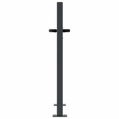 Garden Gate Anthracite 100x75 cm Steel Grass Design